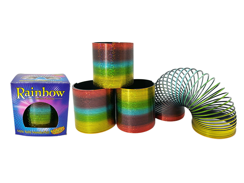 Rainbow Circle With Seven Colored Gold Dots