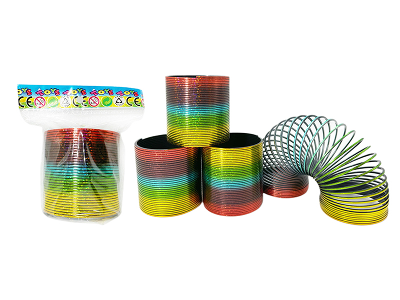 Rainbow Circle With Seven Colored Gold Dots