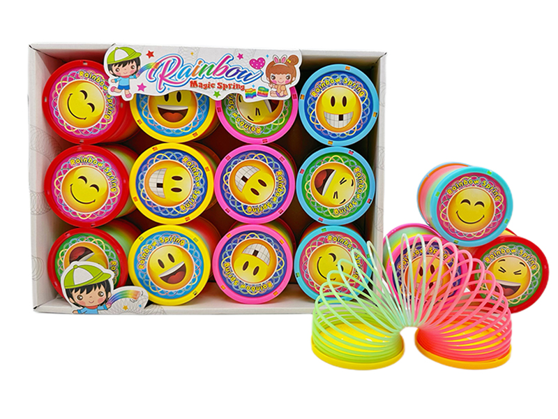 12PCS Smiling Face Rainbow Circle