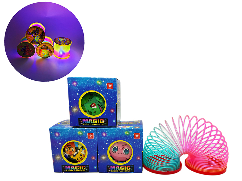 12PCS Pikachu Rainbow Circle With Light