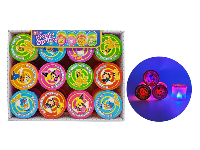 12PCS Mickey Donald Duck Rainbow Circle With Light
