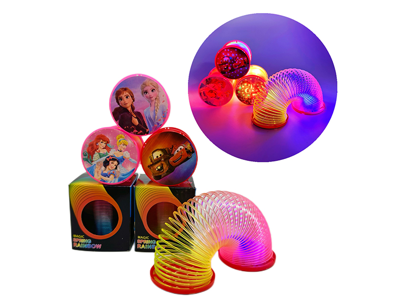 Cartoon Rainbow Circle With Light