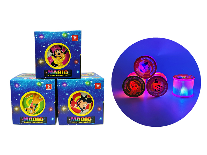 12PCS Mickey Donald Duck Rainbow Circle With Light