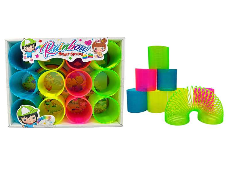 12PCS Four Color Transparent Rainbow Circle