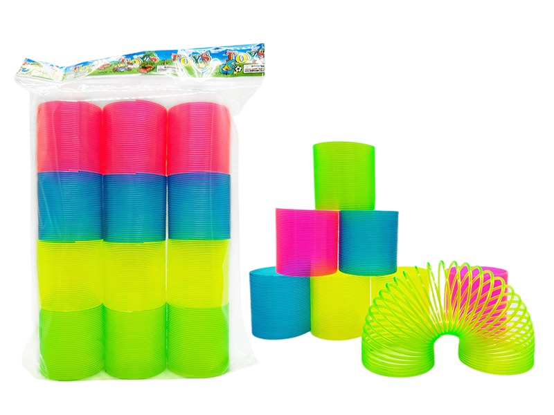 12PCS Four Color Transparent Rainbow Circle