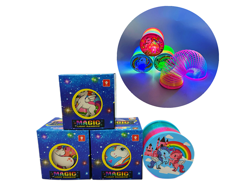 12PCS Unicorn Rainbow Circle With Light