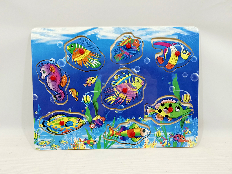 Wooden Ocean World Hand Grab Puzzle