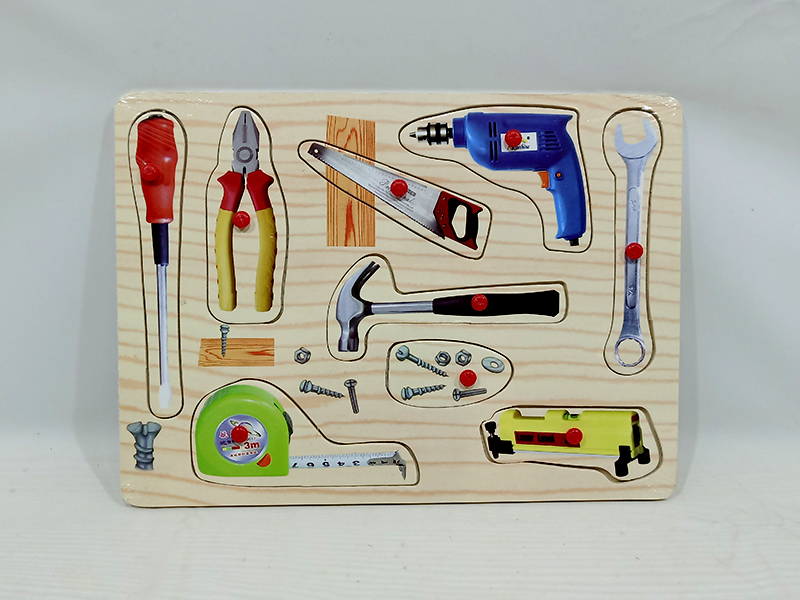 Wooden Repair Tool Grab Puzzle