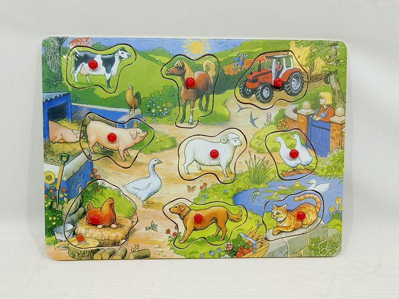 Wooden Poultry Hand Grab Puzzle