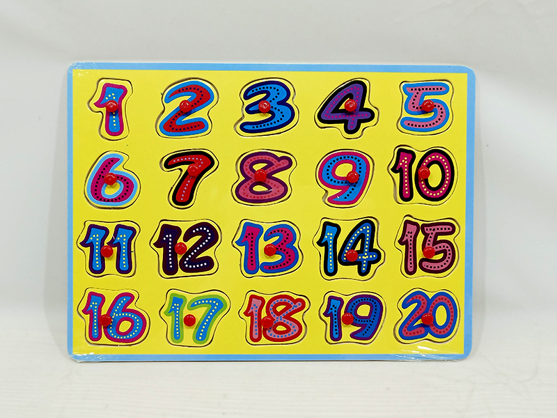 Wooden Digit Hand Grab Puzzle