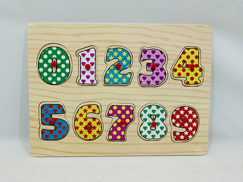 Wooden Digit Hand Grab Puzzle