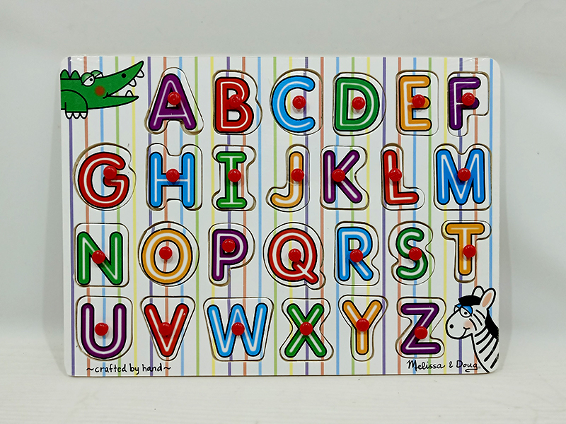 Wooden Capital Hand Grab Puzzle