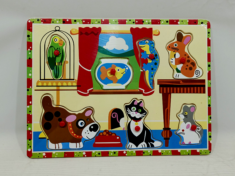 Wooden Pet Hand Grab Puzzle