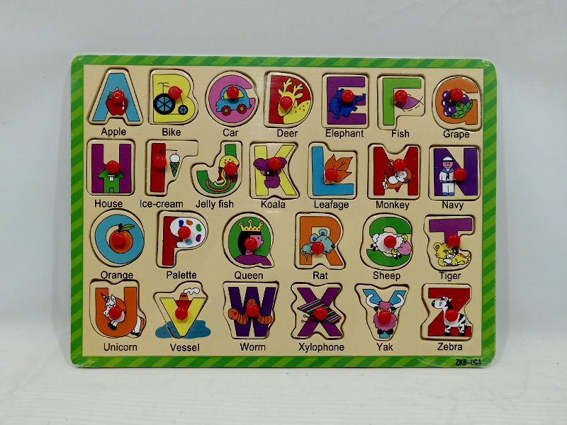 Wooden Capital Hand Grab Puzzle