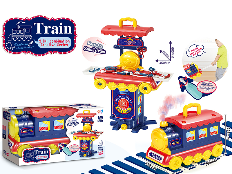 DIY Disassembly Toys Transformation Train Doctor Toys Set