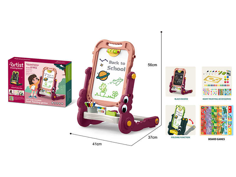 Crocodile Folding Magnetic Drawing Board(Red)