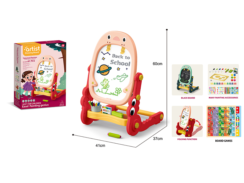 Penguin Folding Magnetic Drawing Board(Red)