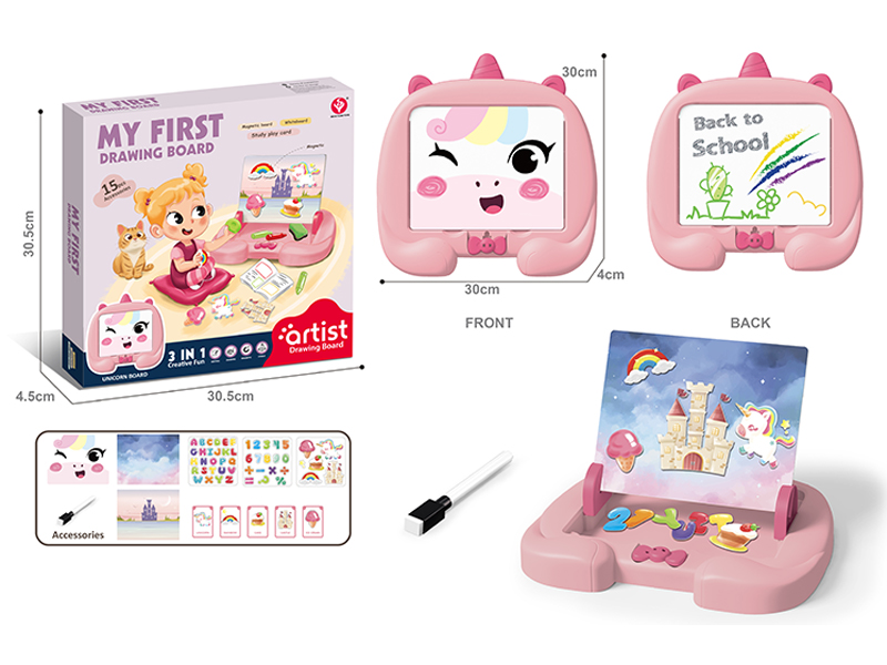 Unicorn Magnetic Puzzle Drawing Board