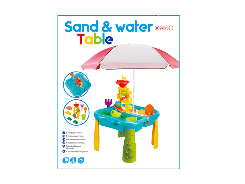 Beach Table With Beach Umbrella