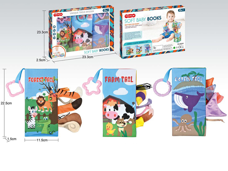 Baby Cloth Book Set 3pcs