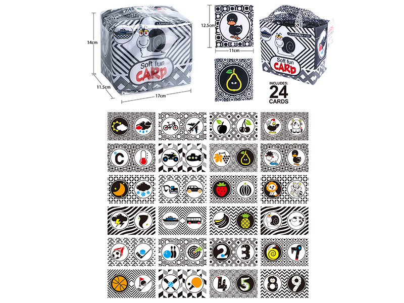 Black And White Card Cloth Book