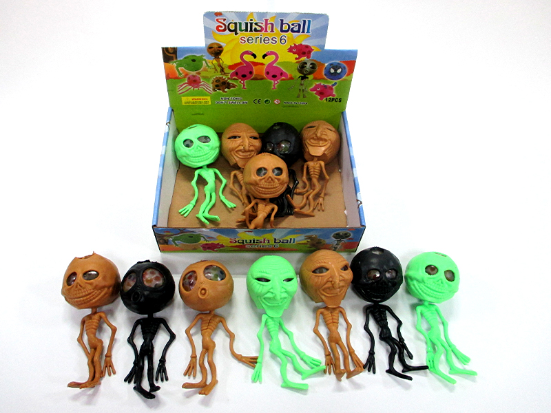 12Pcs Skull Colorful Ball
