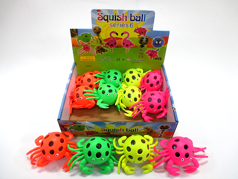 12Pcs Crab Colorful Ball