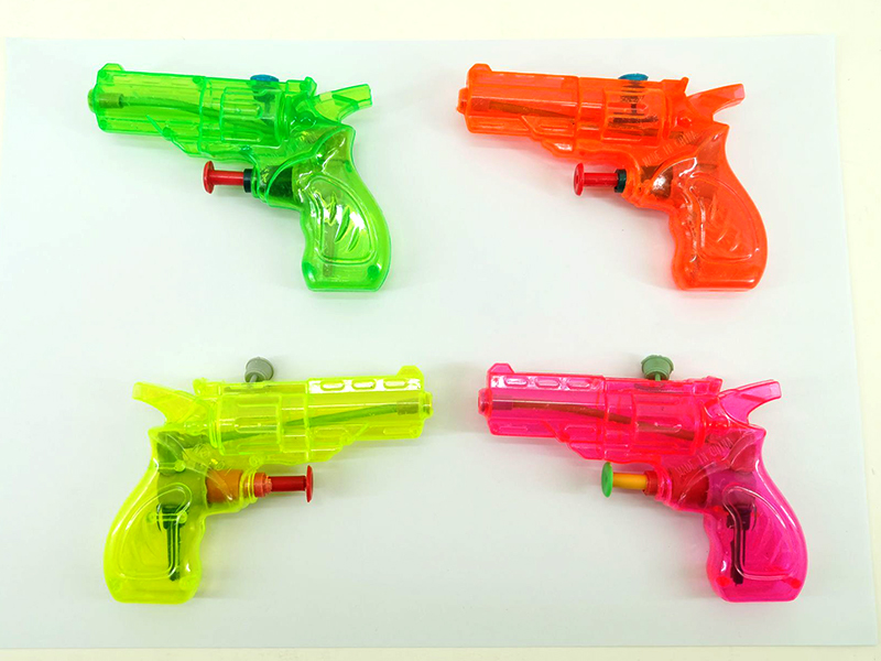 Transparent Left Wheel Water Gun With Whistle