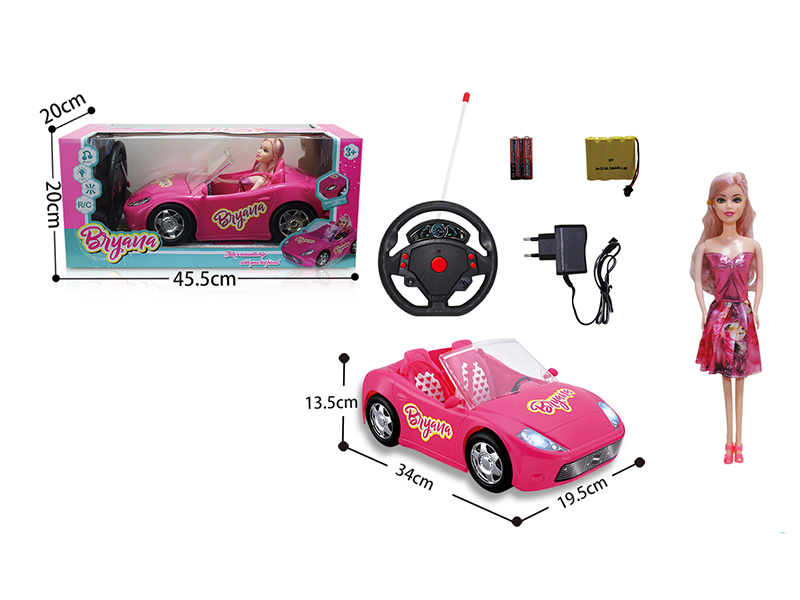 1:14 Remote Control Convertible Car With Doll