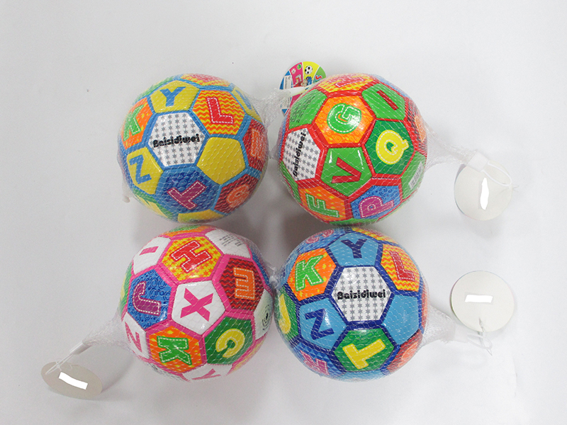 9 Inch Colored Letter Football Toy