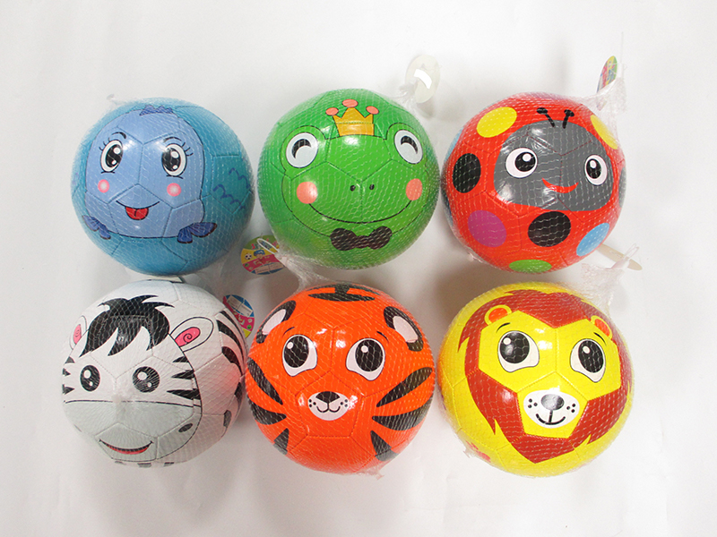 9 Inch Animal Face Football Toy