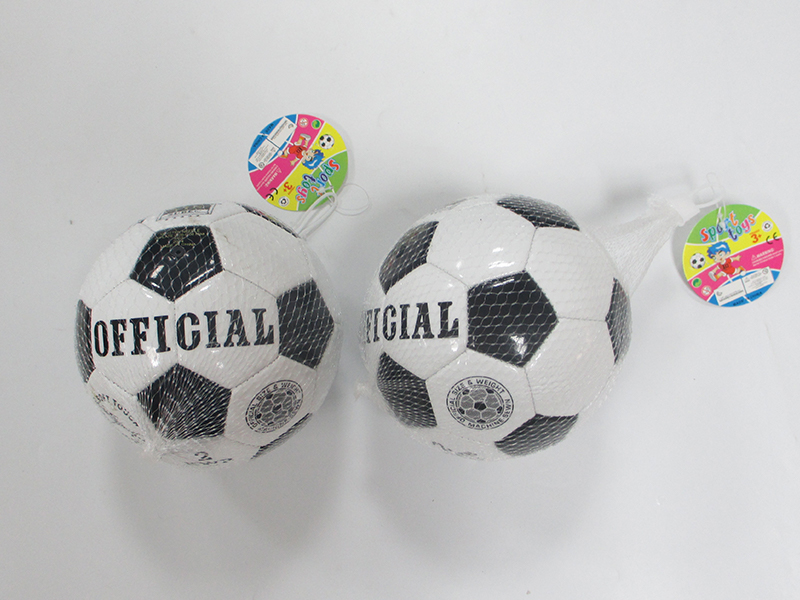 6 Inch Black And White Block Football Toy