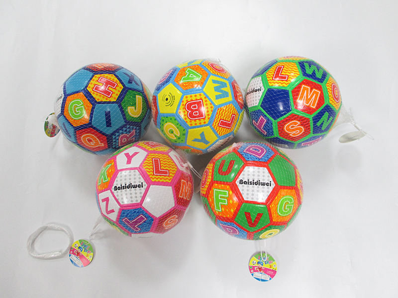 6 Inch Colored Numbers Football Toy