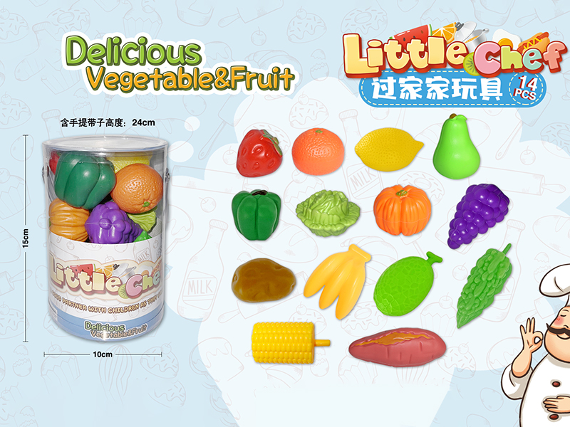 Vegetables And Fruits Set 14pcs