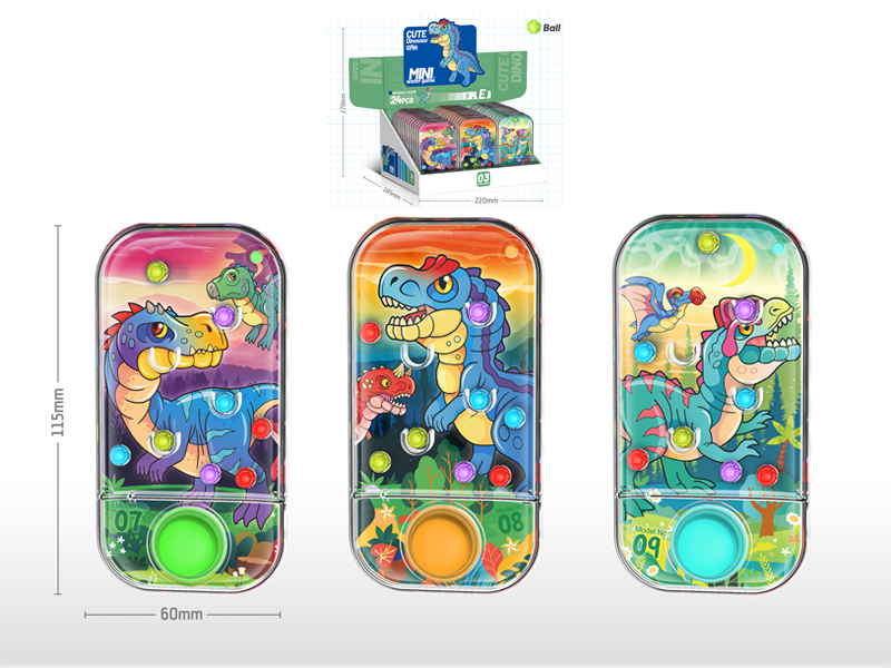 24Pcs Cartoon Dinosaur Water Game Toy
