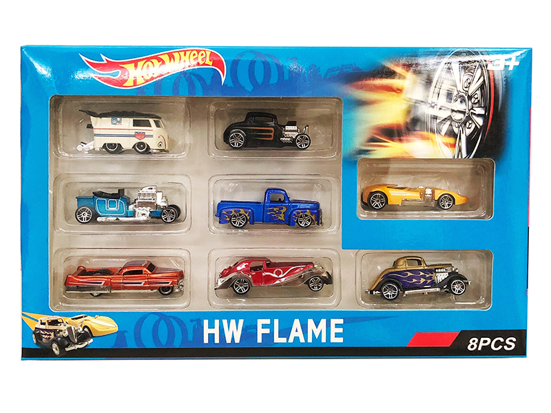 8PCS Alloy Slide Vintage Car