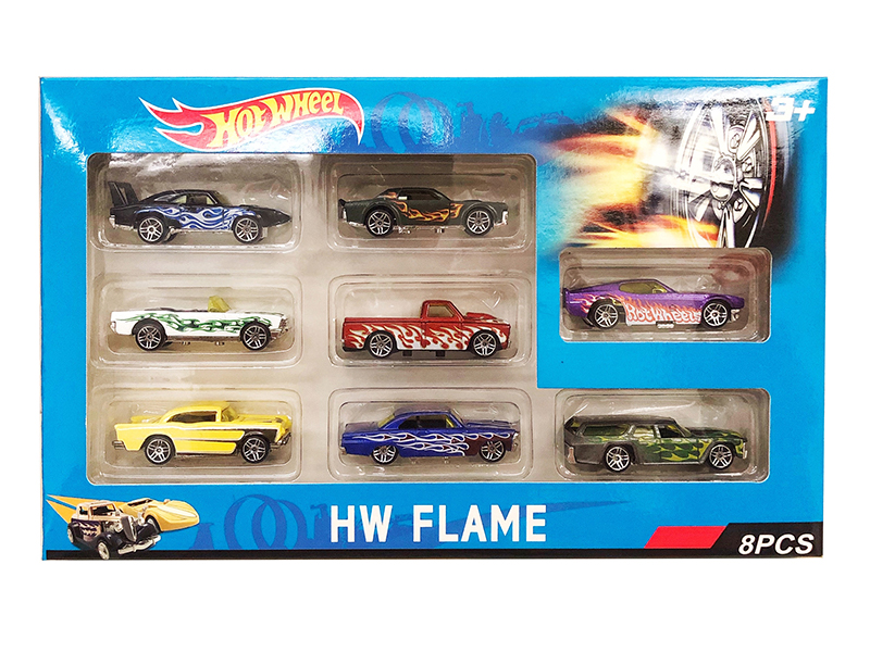 8PCS Alloy Slide Muscle Car
