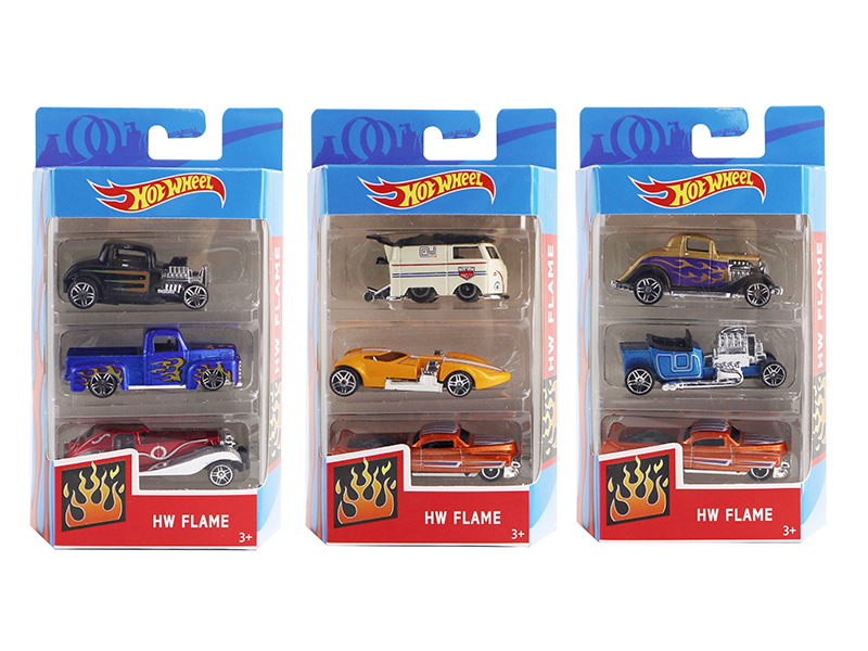 3PCS Alloy Slide Vintage Car