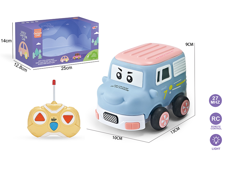 27Mhz 2-Channel Remote Control Vinyl Minibus (With Lights)