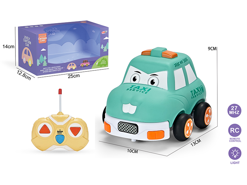 27Mhz 2-Channel Remote Control Vinyl Q Edition Taxi(With Lights)