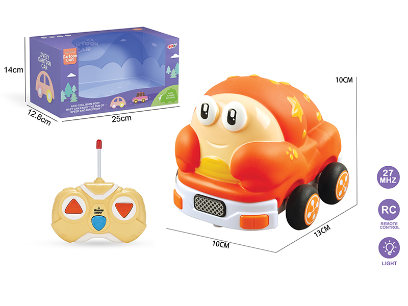 27Mhz 2-Channel Remote Control Vinyl Cartoon Car - Hermit Crab  (With Lights)