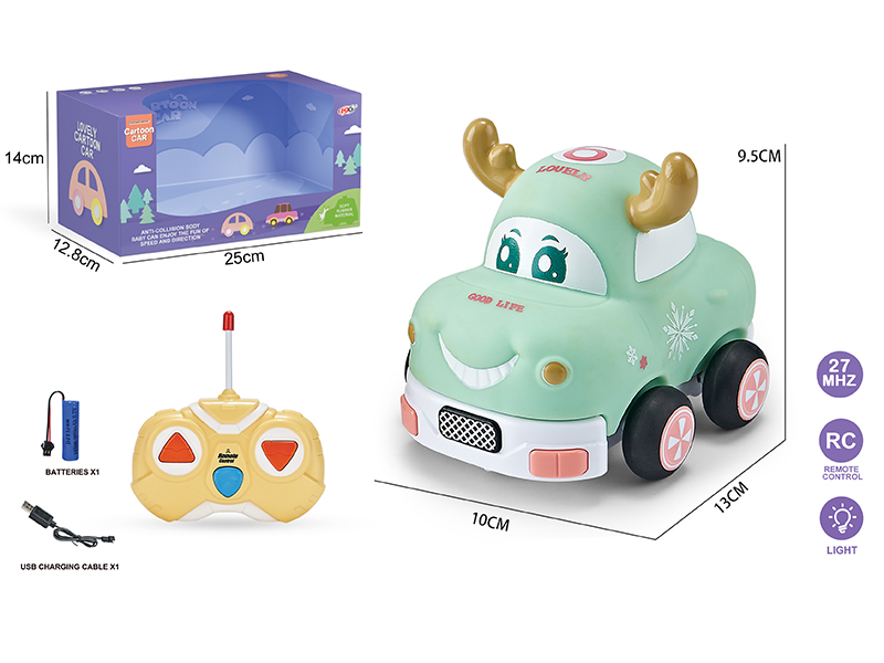 27Mhz 2-Channel Remote Control Vinyl Deer Car (With Lights)Included Battery