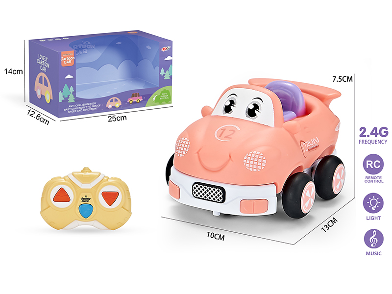 2.4G 3-Channel Remote Control Vinyl Race Car (With Lights And Music)