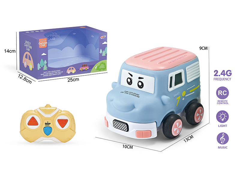 2.4G 3-Channel Remote Control Vinyl Minibus (With Lights And Music)