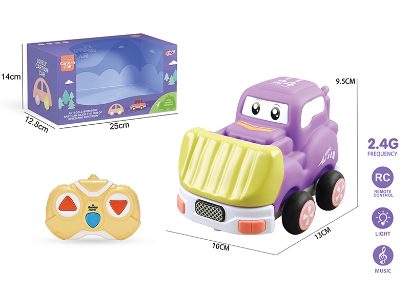 2.4G 3-Channel Remote Control Vinyl Bulldozer(With Lights And Music)