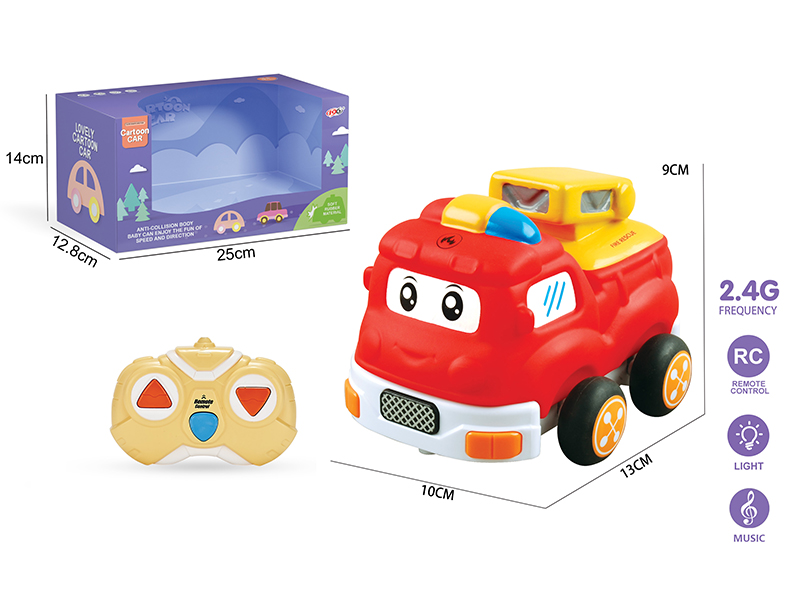 2.4G 3-Channel Remote Control Vinyl Fire Engine(With Lights And Music)