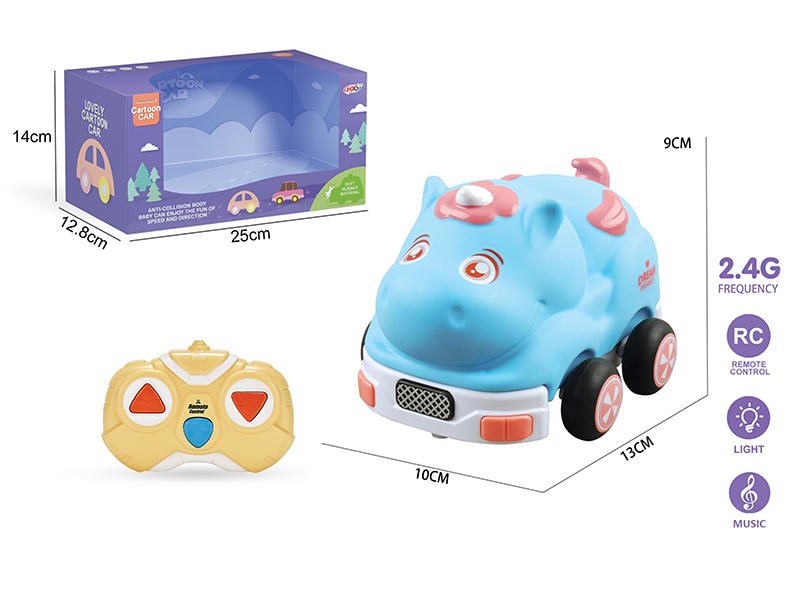 2.4G 3-Channel Remote Control Vinyl Unicorn Cartoon Car (With Lights And Music)