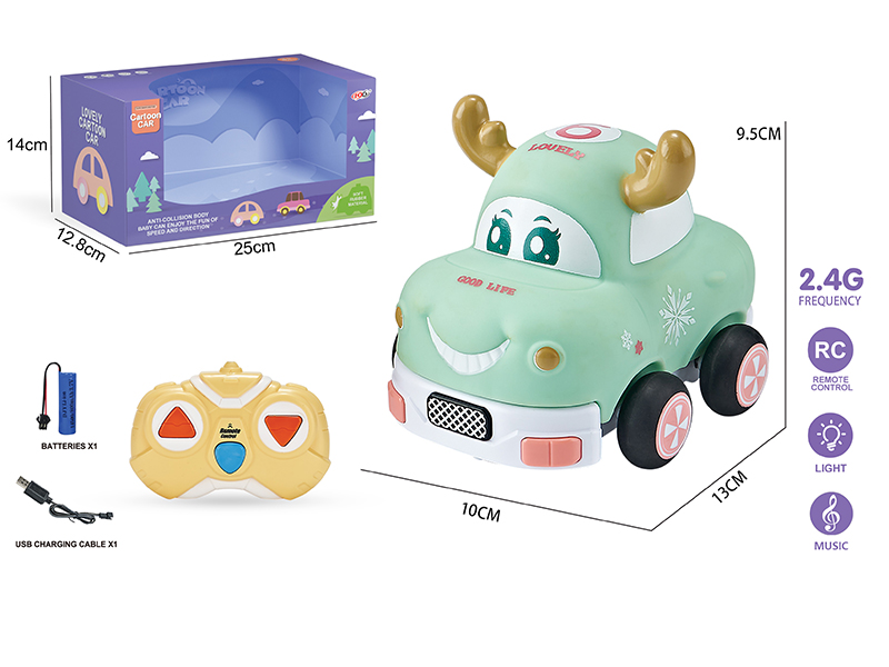 2.4G 3-Channel Remote Control Vinyl Deer Car (With Lights And Music)Included Battery