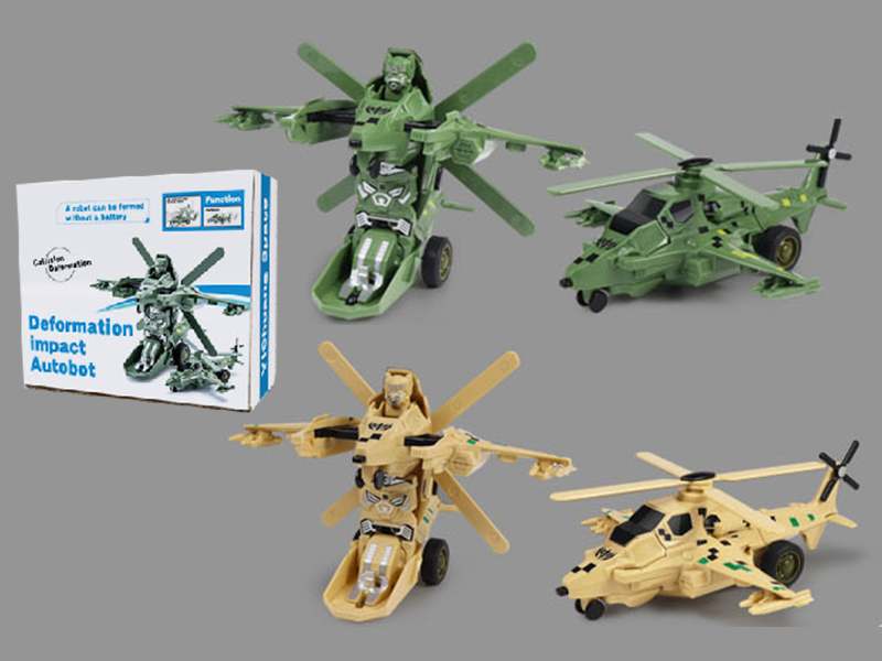 Friction Crash Transformation Helicopter