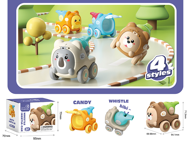 Whistle Inertia Car(1PCS)